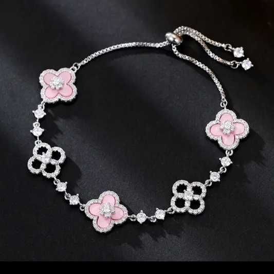 Pink Flower bracelet