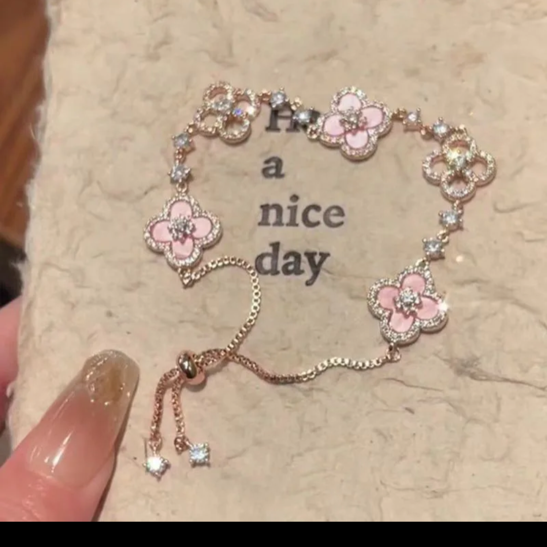 Pink Flower bracelet